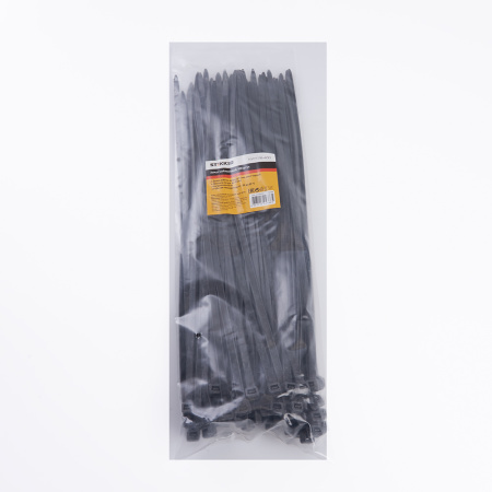 Хомут нейлоновый STEKKER NYCT76-400 7,6х400 мм, d пучка max 105мм, нагрузка 55кг, черный, упаковка 100 шт