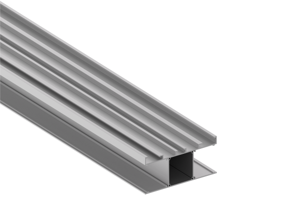 Donel Накладной двусторонний алюминиевый профиль, 42,3х90х2000. Цвет: Анодированное серебро,серия:DN8HF