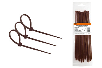 Хомут нейлоновый 4.8х400мм (венге) (25 штук) серия "ЭКО" TDM Хомут нейлоновый 4.8х400мм (венге) (25 штук) серия "ЭКО" TDM
