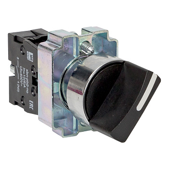 Переключатель BD21 2P короткая ручка NO PROxima EKF