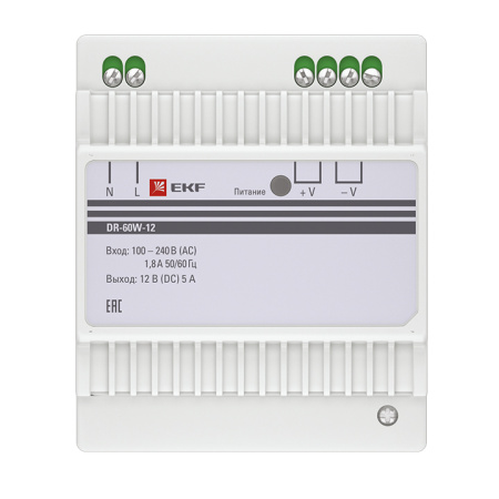 Блок питания 12В DR-60W-12 PROxima EKF