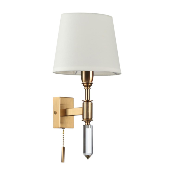 Бра с выкл.E14 1*40W LONDON бронзовый/белый/ткань ODEON LIGHT