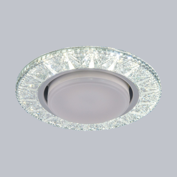 Встраиваемый точечный светильник со св/д подсветкой GX53 4200К прозрачный IP20 (a049342) Elektrostandard