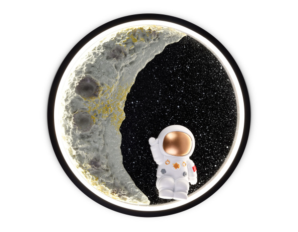 Светильник светодиодный настенный FW11102 SBK черный песок LED 3000K/4200K/6400K 12W D300*35 Ambrella Light