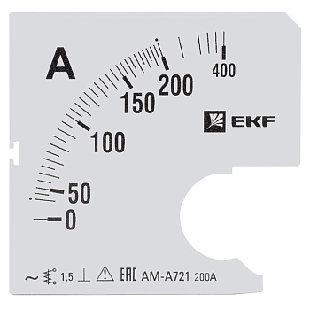 Шкала сменная для A721 200/5А-1,5 PROxima EKF