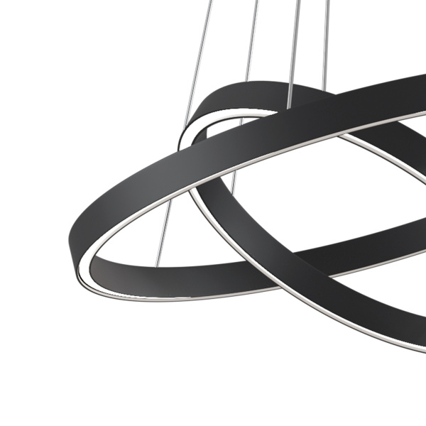 Подвесной светильник LED 57Вт Черный IP20 Rim MOD058PL-L55BK Maytoni