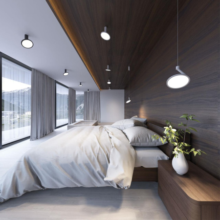 Св-к накл.IP20 LED 4000K 18W 85-265V HAT черный NOVOTECH