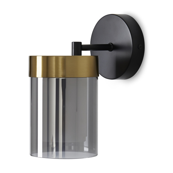 Настенный светильник (бра) 1*E14 40Вт Черный и Латунь IP20 Lora FR5432WL-01BBS Freya