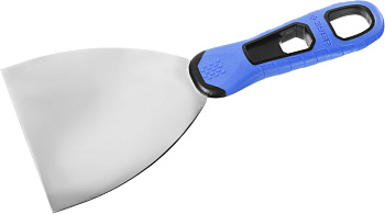 Шпатель "Профессионал" профилированное нержавеющее полотно, 2к ручка, 100мм ЗУБР