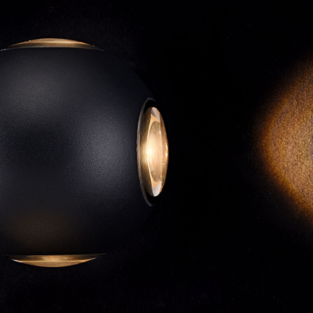 Бра 4Вт 3000K Черный IP20 Gansevoort O575WL-L12B Outdoor