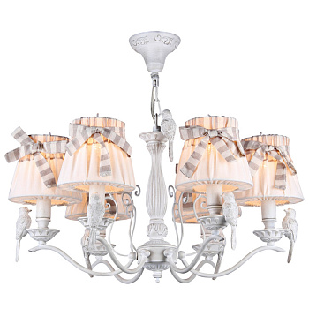 Люстра 6*E14 40Вт Белый Антик IP20 Bird ARM013-06-W Maytoni