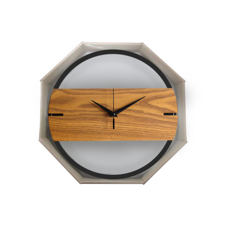 ML200914 Часы настенные, круглые, цвет корпуса коричневый, металл, Ø30см, источник питания 1 батарейка АА(в комплект не входит)((Китай) APEYRON