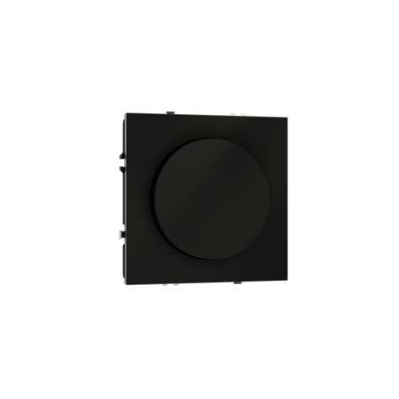 Светорегулятор встраиваемый Voltum S70 поворотно-нажимной 600 Вт, (черный матовый)