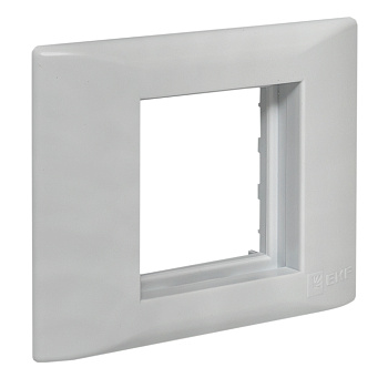 Рамка+суппорт 2 модуля (1 пост) для парапетного кабельного канала C-Line EKF