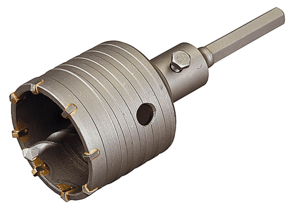 Коронка буровая кольцевая, с шестигранным хвостовиком, 80мм ЗУБР