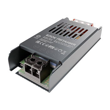 PS3-47 Блок питания 12В, 60 Вт, 5 А, IP20, алюм., 113х49х24 мм OGM