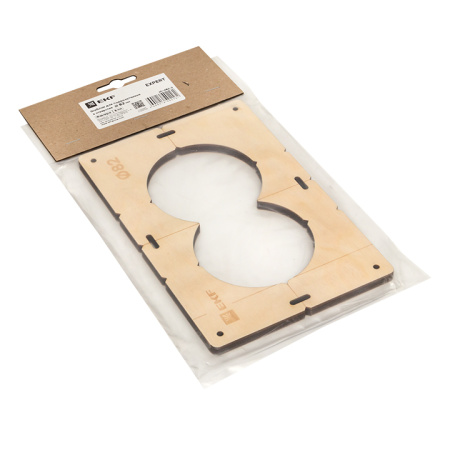 Шаблон для подрозетников c 2 отв, диам, 82 мм Expert EKF
