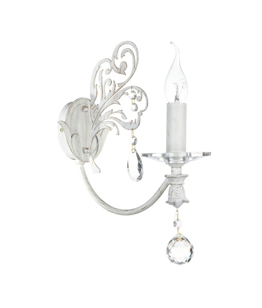 Бра 1*E14 60Вт Белый с Золотом IP20 Salute ARM005-01-W Maytoni