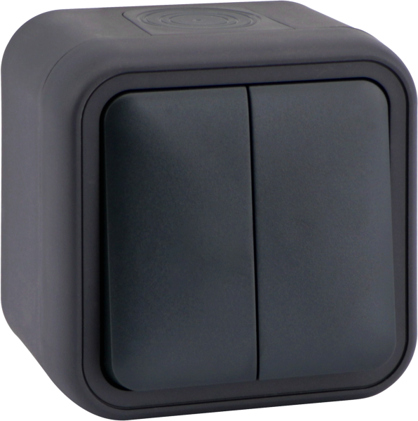 Donel W55 Переключатель 2-кл. накладной, антрацит, IP55, серия (тип) DIP55