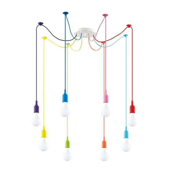 Св-к подвесной "паук" E27 8*60W 220V LOTTE разноцветный LUMION