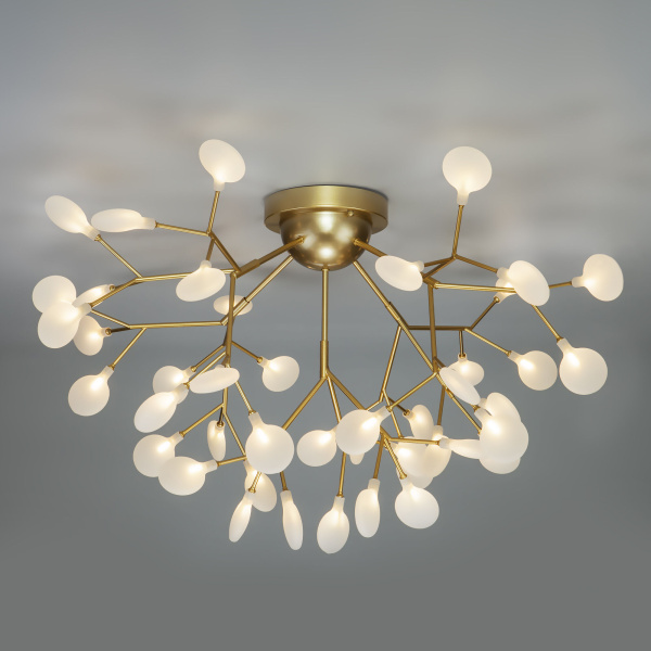 Умный потолочный светильник 45*G4 3Вт перламутровое золото IP20 Foglia (344 золото / белый) Bogate's