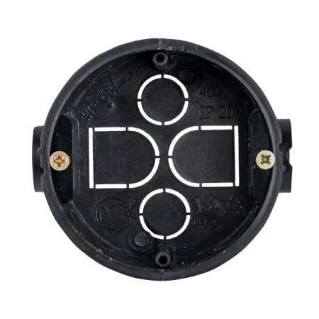 Коробка установочная приборная КМТ-010-044 со стыковочными узлами и саморезами для твердых стен (71х42) розничный стикер PROxima EKF