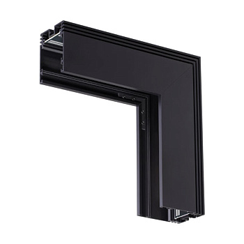 Соединитель для низковольтного шинопровода Г-образный KIT черный NOVOTECH