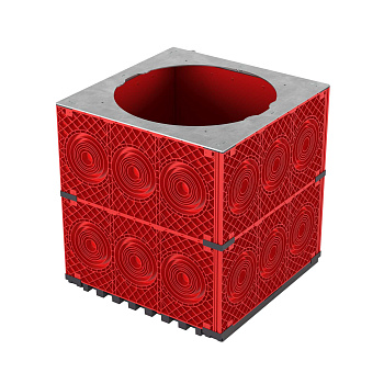 Колодец пластиковый для кабельной канализации 750х750х750 под разгрузочную плиту DKC