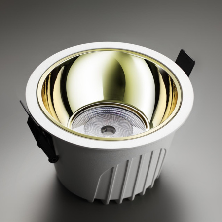 Св-к встр.св/д IP20 LED 4000К 20W 100-265V KNOF белый/золото NOVOTECH