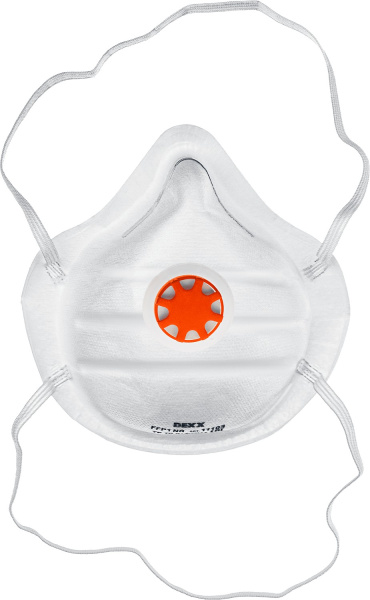 Коническая фильтрующая полумаска, класс защиты FFP1, с клапаном выдоха DEXX