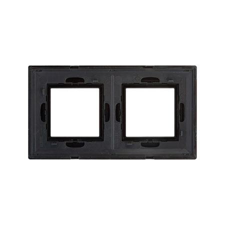 Рамка из металла, "Avanti", черная, 2 поста (4 мод.) DKC