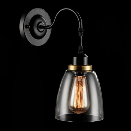 Бра 1*E27 60Вт Черный IP20 Louise FR4167-WL-01-BL Freya