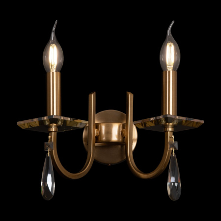 Настенный светильник (бра) 2*E14 40Вт Латунь IP20 Forte FR1006WL-02G Freya