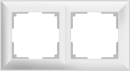 Fiore Рамка горизонт/вертик 2 пост . Белый IP20 Werkel