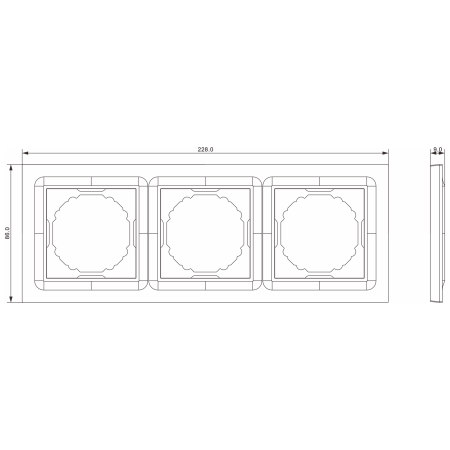 Donel A07 Wave матовый карбон рамка 3-я, серия DB