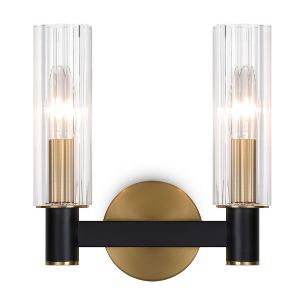 Настенный светильник (бра) 2*E14 40Вт Черный IP20 Ambra FR5167WL-02B Freya