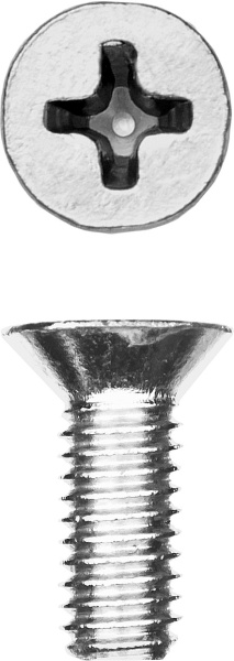 Винт DIN 965, M6 x 16 мм, 9 шт, кл. пр. 4.8, оцинкованный, ЗУБР Винт DIN 965, M6 x 16 мм, 9 шт, кл. пр. 4.8, оцинкованный, ЗУБР