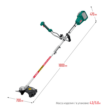 36В бесщеточный триммер, без АКБ ТАБ-365 ЗУБР