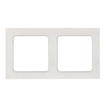 Стокгольм Рамка 2-местная белая EKF