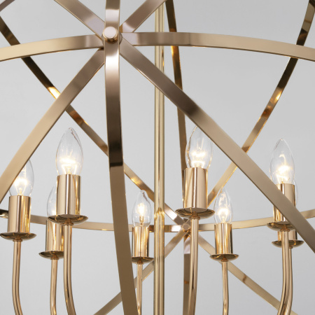 Подвесная люстра 8*E14 40Вт золотой IP20 Santi (60139/8 золото) Eurosvet