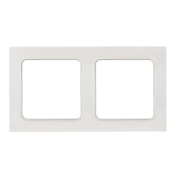 Стокгольм Рамка 2-местная белая EKF