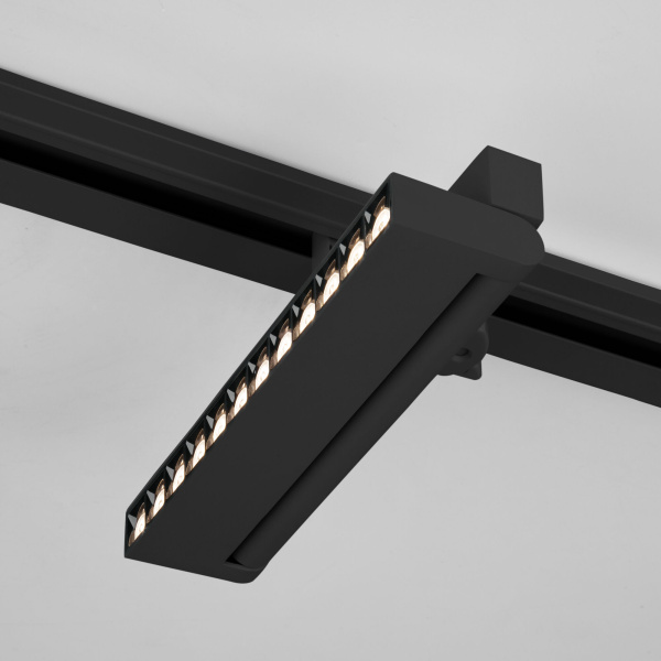 Трековый светильник для трехфазного шинопровода черный Garda (85025/01) Elektrostandard