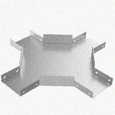 Лоток крестообразный замковый глухой КМЗГ 150х50 УТ1,5, оцинкованный лист, S0,8