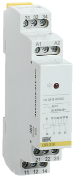 Реле промежуточное модульное OIR 3 контакта 16А 24В AC/DC IEK