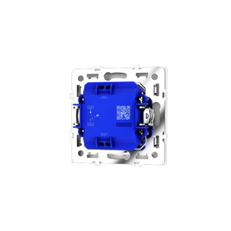 Выключатель встраиваемый Voltum S70 одноклавишный с подсветкой 10А, (белый матовый)