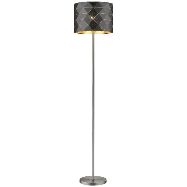 Торшер Никель/Черный, Золотой E27 1*100Вт WE262.01.025 WERTMARK