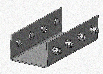 Соединитель стоек ССх4-св УХЛ1, без покрытия, S4,0