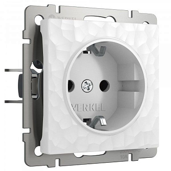 Hammer Механизм розетки без лицевой панели СУ 1 мест. с зазем. и шторками 16А Белый IP20 Werkel