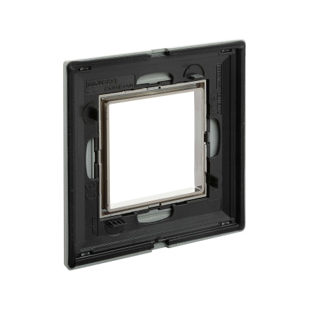 Рамка из металла, "Avanti", светло-серебристая, 1 пост (2 мод.) DKC