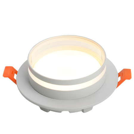 Светильник потолочный встраиваемый, 15W 230V GX53, белый, круг, без лампы, DL502 LUNA Feron